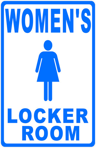 Women locker room sign size - locker, sign.