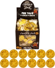 Plastic gold pirate - gold, coins