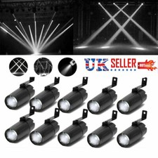 20x 10W LED Pin Spot Light Beam White Spotlight DJ Disco Xmas Party Stage Light