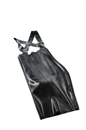 Latex shorts with straps - with,