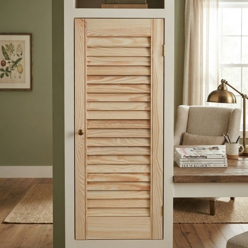 Vented open pine wood - open,