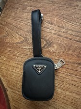 PRADA AirPods Case Black Leather
