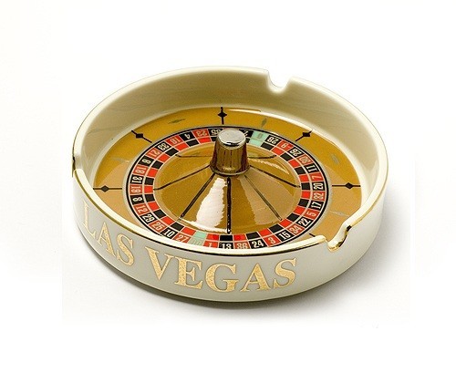 Roulette round ashtray medium - roulette,