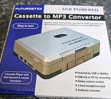 Futuristix Tape to MP3 Converter & Player Cassette Conversion System Never Used