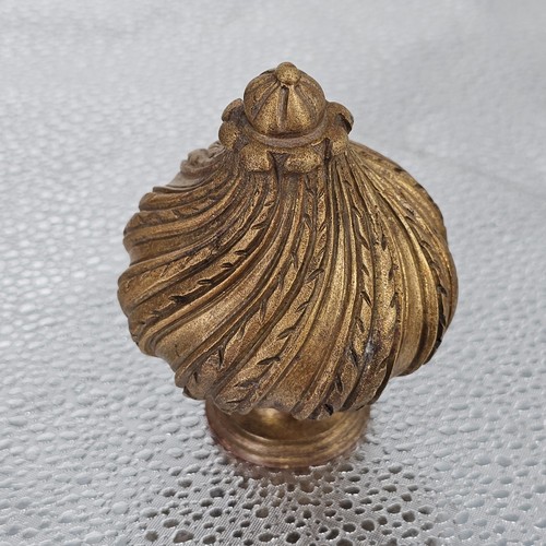 Antique brass curtain pole - antique,