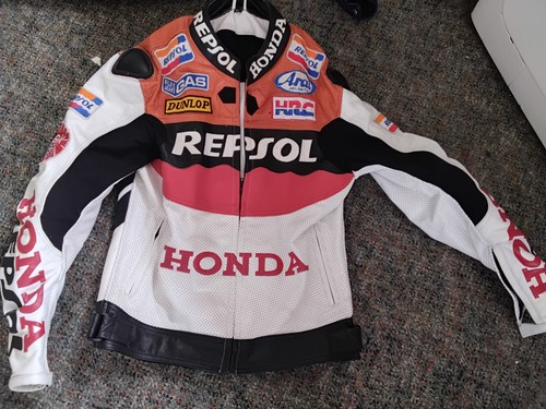 Leather motorcycle jacket