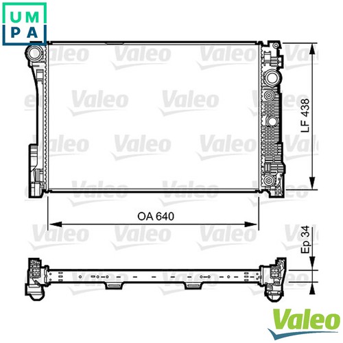 Radiator engine cooling 735292 - radiator,