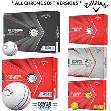 CALLAWAY CHROME SOFT GOLF BALLS CHROME SOFT X ALL MODELS TRIPLE TRACK WHITE YELL