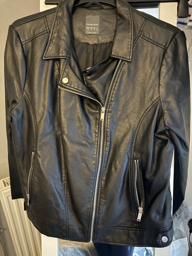 Primark black leather jacket - primark,