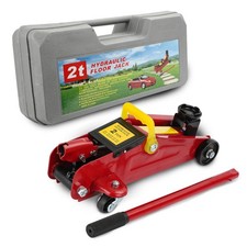 2 Ton Tonne Hydraulic Trolley Floor Jack With Plastic Storage Carry Case Car Van
