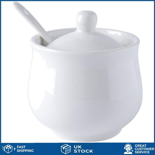 Elegant white porcelain sugar - elegant,