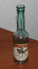 ANTIQUE  BOTTLE -  RARE  KNIGHTHOOD BRAND  REEVES PARVIN PURE MAPLE SYRUP  LABEL