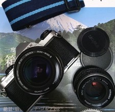 Pentax ME Super 35mm SLR Film Camera w/ 28mm & 50mm lenses Fully Tested W/ Case