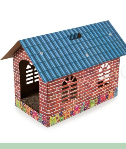 Cardboard cat condo with - cardboard,