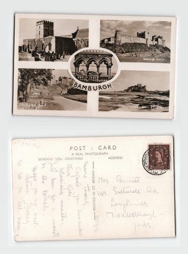 Postcard bamburgh castle st - postcard,