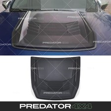 Black bonnet hood scoop bulge - black,