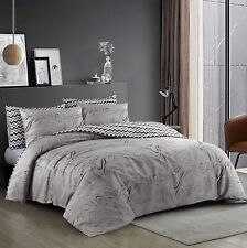 GREY DUVET COVER 100% EGYPTIAN