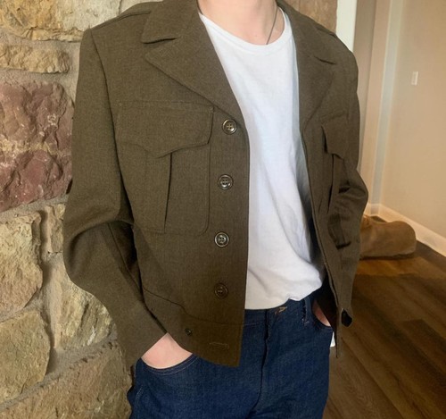 Military wool jacket - military,