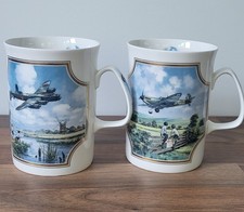 Davenport Pottery Spitfire And Lancaster  Ltd Edition Mugs X 2