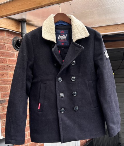 Superdry rookie peacoat - peacoat, wool