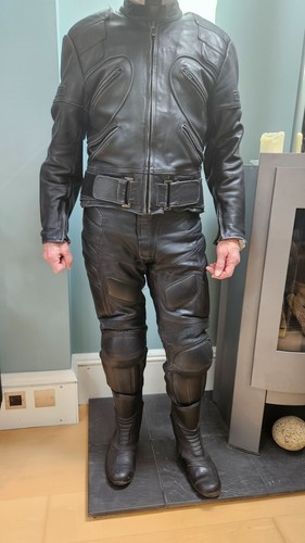 Mens motorcycle leather suit - suit, 2