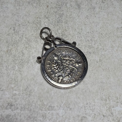Vintage mounted 1934 silver - vintage,