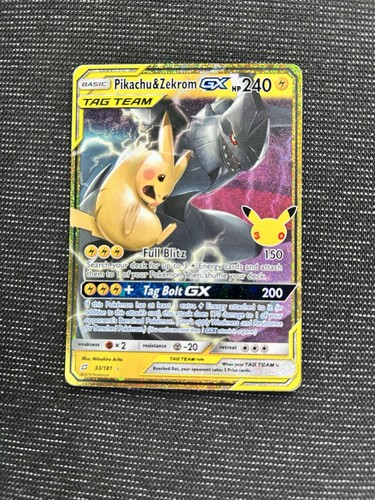 Pikachu and zekrom tag team - pikachu, gx