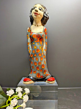 Contemporary Ceramic Angel Figurine  - Hand Sculptured - Ceramic Studio Prague
