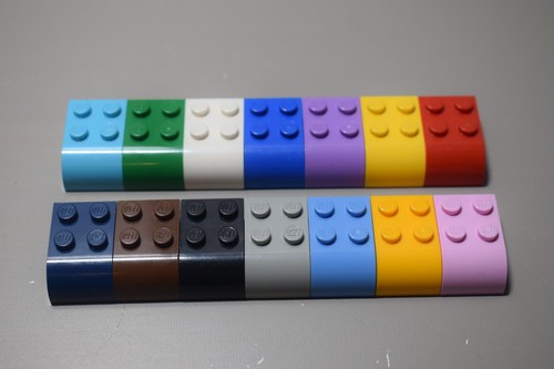 Lego 6215 brick curved - 6215, 2x3