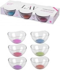 6 Vira Glass Dessert Bowls