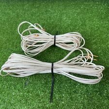 Set of 2 Qed Micro High Technology Speaker Cables 6m + 9m Wire Cord