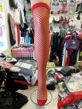 Ann Summers Over The Knee Fishnet Stocking with Bows. S/M