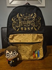 Harry Potter Back Pack Bag With Plush Keyring Great Condition