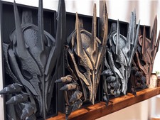 Sauron Book Nook: Hand-Painted Lord of the Rings Bookend, Dark Fantasy Decor