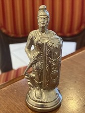 Vintage Pewter Roman Legionary sculpture 8.5cm Gladius Scutum