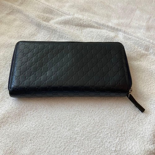 Cucci leather long wallet - long,