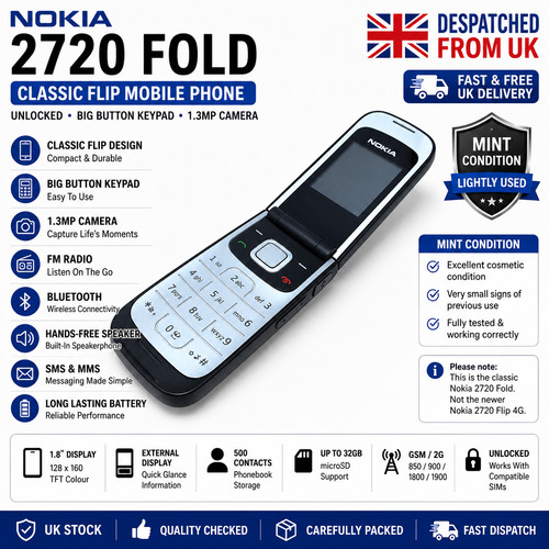 Nokia 2720 fold unlocked - nokia,