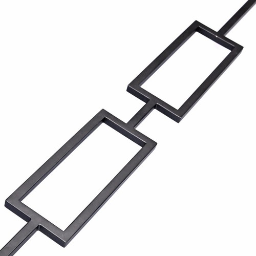 Double rectangular black - double,