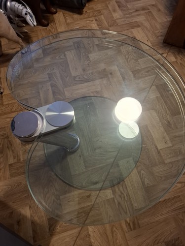 Glass coffee table - glass,