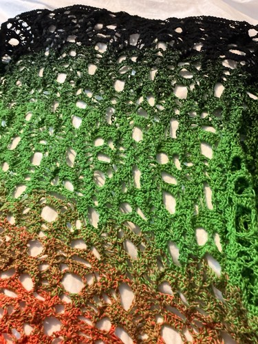 Crochet skull shawl handmade - shawl,