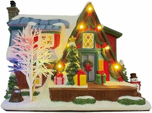 Country log cabin porcelain - cabin,