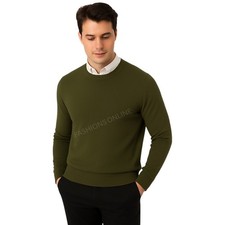 Mens Jumper Plain Sweater