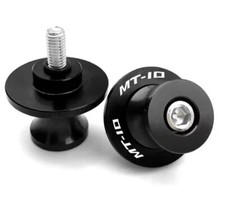 Yamaha MT-10 / SP 2016-2023 Rear Swingarm Spools Paddock Stand Bobbins - Black