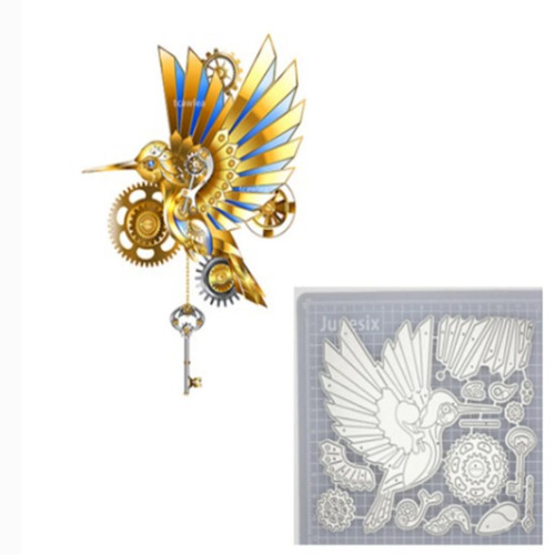 Steampunk flying bird metal - steampunk,