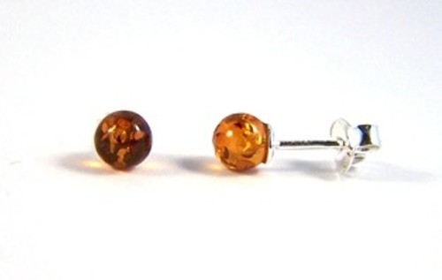 925 sterling silver 5mm amber - 925,