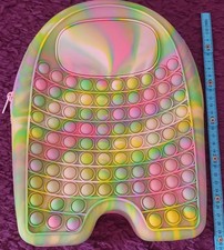 Among Us Type Large (30x21x3-5cm Approx) Fidget Popper Pencil Case/bag