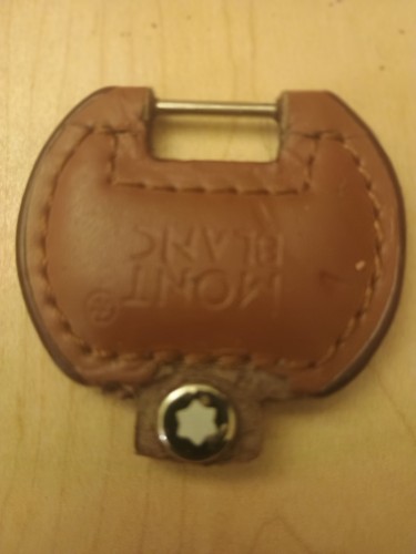 Montblanc logo leather - logo, charm