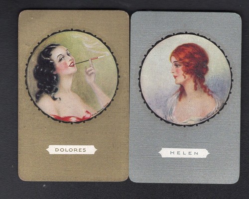 Vintage swap playing cards - cards,