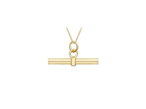 9ct yellow gold 20mm - yellow, t-bar