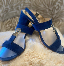 Russell & Bromley Blue Suede